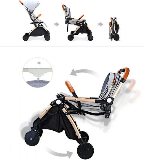 Fiko Tianrui Adjustable Baby Stroller Suitable for Newborn Gray 7kg
