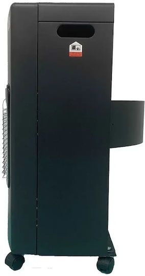 Ceramic Gas Heater 4200W Black 42x40x73.3cm
