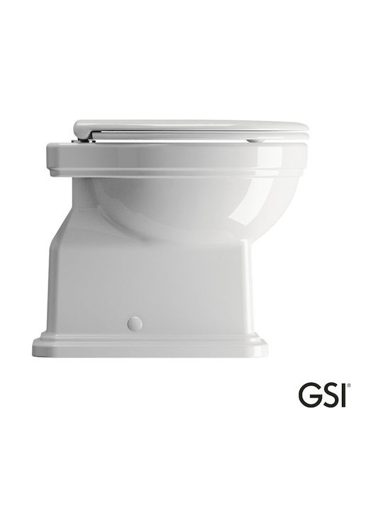 GSI Λεκάνη Δαπέδου με Κάλυμμα Soft Close Λευκή