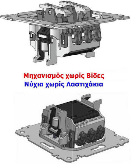 Mutlusan Rita Wall Switch Single with Frame White