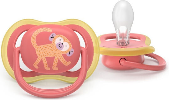 Philips Ultra Air Pacifiers Silicone with Case Red for 18+ months 2pcs