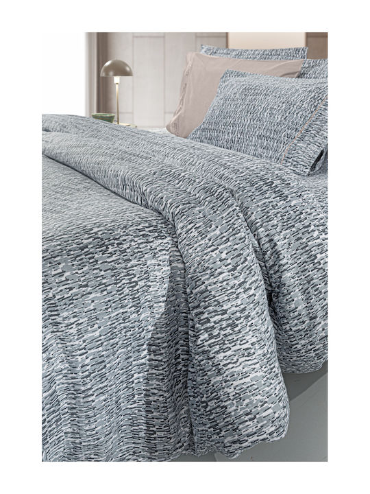Guy Laroche Duvet Cover Set Cotton Queen with 2 Pillowcases 225x245 Beaver Titanium