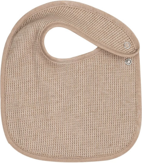 Trois Kilos Sept Bib Fabric with Button Brown 6pcs