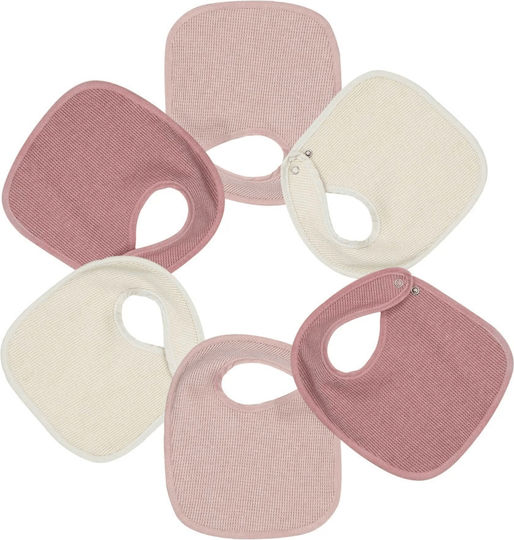 Trois Kilos Sept Bib Fabric with Button Brown 6pcs