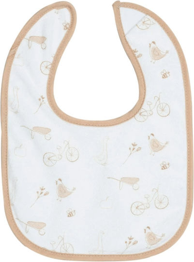 Trois Kilos Sept Bib Fabric with Button Brown 6pcs