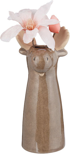 Butlers Керамична Ваза Moose Кафява Ф13xВ28см