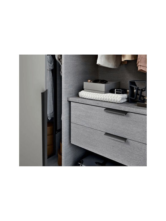 Marmouris Furniture Handle Made Of Black Metal 800mm (Hole Centers 800mm) 10300291