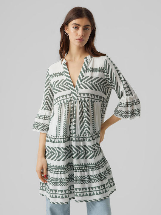 Rochie De Vară Pentru Femei Mini Rochie-Cămașă Denim Snow White
