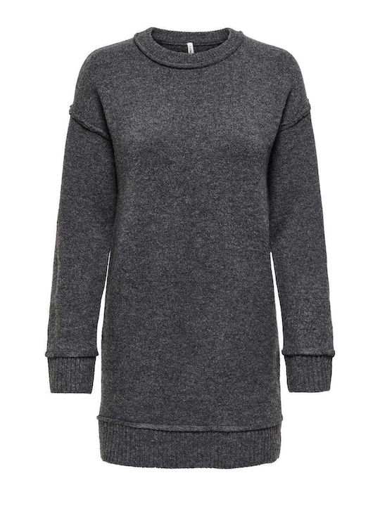 Life Rochie Mini Tricotată Gri Mediu Melanj