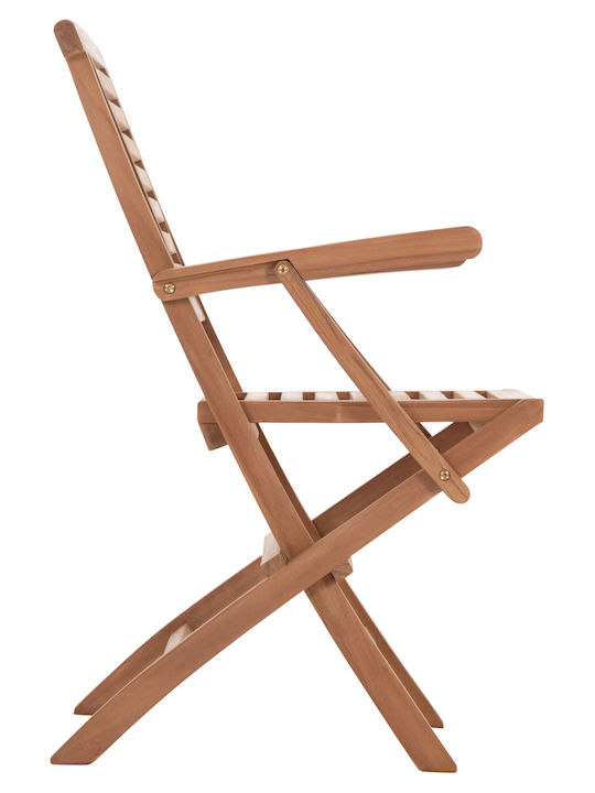 Градински Стол Дървен Crander Teak 2 Бройки 53x63x90 см