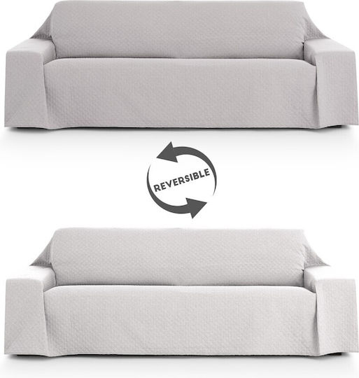 Eysa Silver Elastic Cover for Corner Sofa Silver, C6 Gray 230x270cm 1pcs L5412306