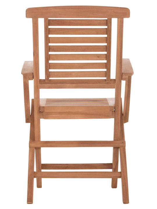 Градински Стол Дървен Crander Teak 2 Бройки 53x63x90 см