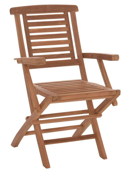Градински Стол Дървен Crander Teak 2 Бройки 53x63x90 см