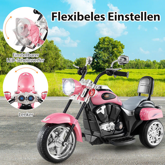Kinder Motorrad Elektroantrieb 6 Volt Rosa