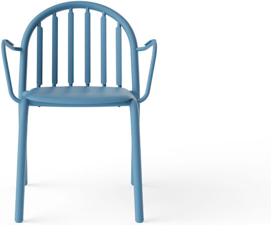 Outdoor-Stuhl Aluminium Wave Blue 2Stück 60x59.5x80.5εκ.