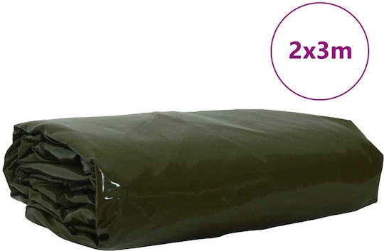 vidaXL Waterproof Tarpaulin 650gr/m² 3x2m. Heavy Duty Khaki