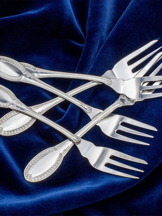 Savvas Design Gabel-Set Tabelle Edelstahl Silber 5Stück