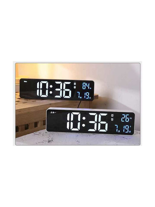 Ceas Digital de Masă cu Alarmă Negru 466257_b