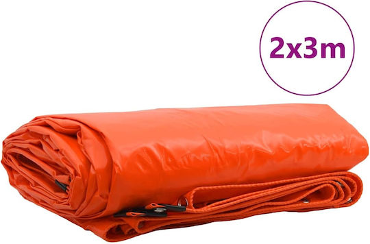 vidaXL Waterproof Tarpaulin 650gr/m² 3x2m. Heavy Duty Orange