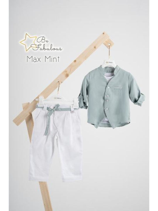 Piccolino Max Taufkleidung Für Jungen Grünes Anzug
