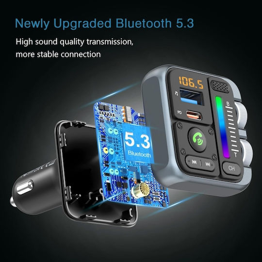 Pyramid FM предавател за кола с Bluetooth / USB
