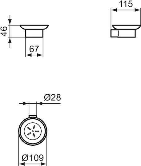 Ideal Standard Conca Σαπουνοθήκη Ασημί