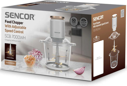 Sencor Sencor Mini Chopper 800W mit 3l Behälter Weiß