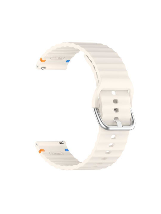 Λουράκι Σιλικόνης Μπεζ (Redmi Watch 5 Active / Watch 5 LiteRealme Watch 2Haylou RT2 LS10)