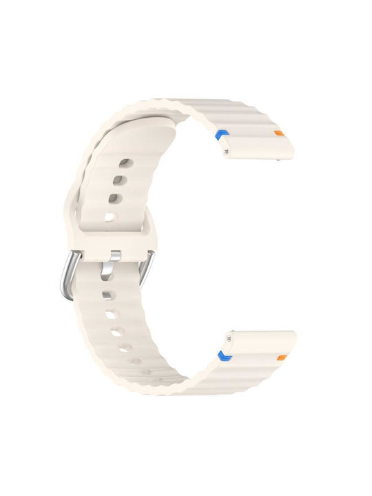 Λουράκι Σιλικόνης Μπεζ (Redmi Watch 5 Active / Watch 5 LiteRealme Watch 2Haylou RT2 LS10)