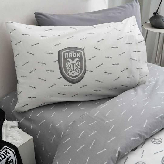 Vesta Home Σετ Σεντόνια Μονά Βαμβακερά Paok