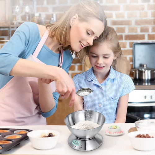 Digital Kitchen Scale with Bucket up to 5kg Inox