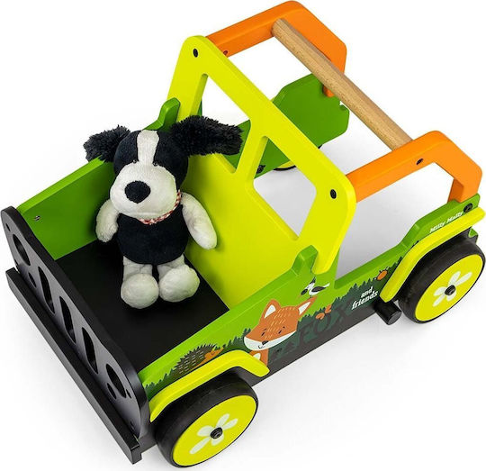 Milly Mally Explorer Fox and Friends Baby Walker for 12+ Months Green