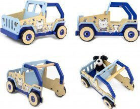 Milly Mally Explorer Cat and Mouse Baby Walker for 12+ Months Light Blue
