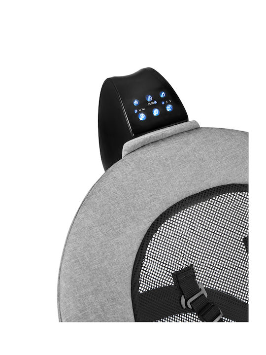 Kikka Boo Electric Baby Relax Swing Zazu with Music and Vibration Grey for Child up to 9kg