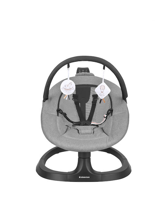 Kikka Boo Electric Baby Relax Swing Zazu with Music and Vibration Grey for Child up to 9kg