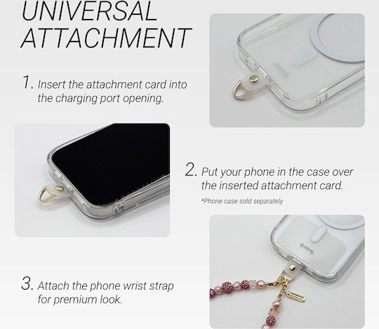 Crong Phone Charm Phone Strap Marble Beads Crgphch11