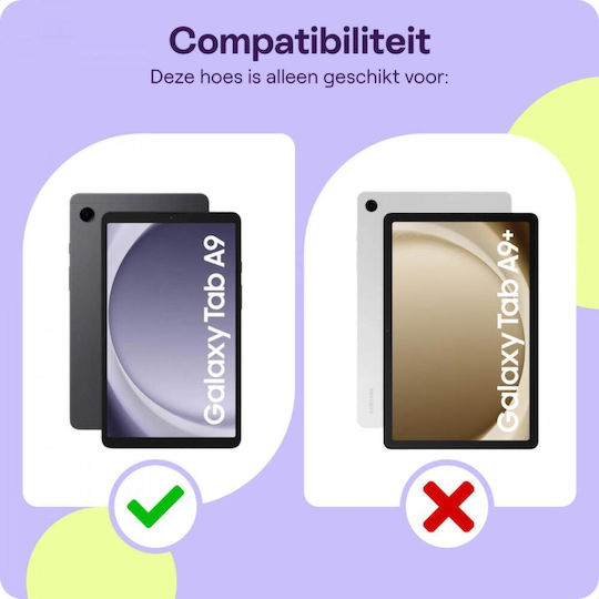 HappyCase Umschlag Rückseite Robust für Kinder Schware (Samsung Galaxy Tab A11, A9 8,7" X133, X135, X110, X115)
