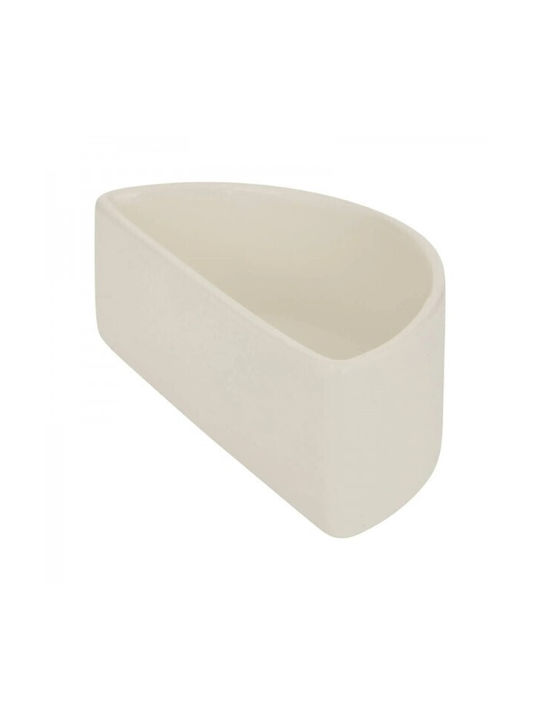 Secret de Gourmet Serving Bowl Round Wooden White with Diameter 20cm