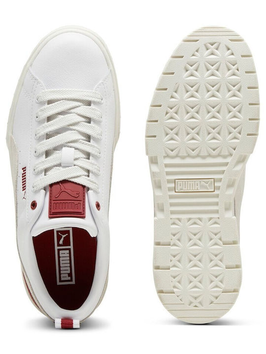 Mayze Lth Women's Flatforms Sneakers White