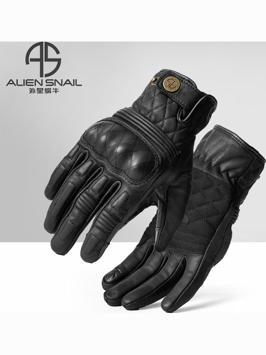 Alien Snail V9 Χειμερινά Γάντια Μηχανής Μαύρα