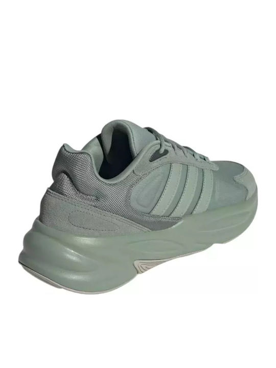 Ozelle Chunky Sneakers Silver Green / Carbon
