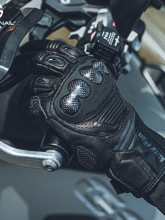 Alien Snail AT80 Rally Winter Men's Motorcycle Gloves Black