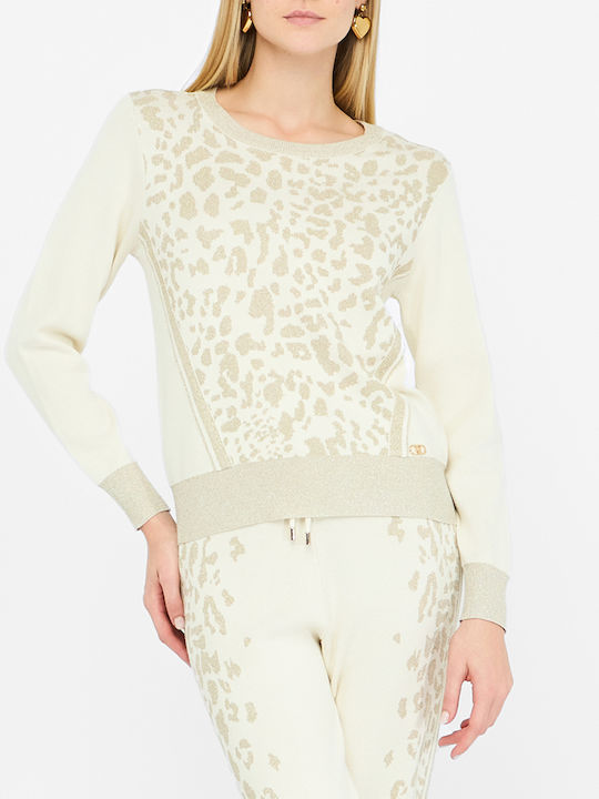 Maglia Chiusa Women's Long Sleeve Sweater Cream