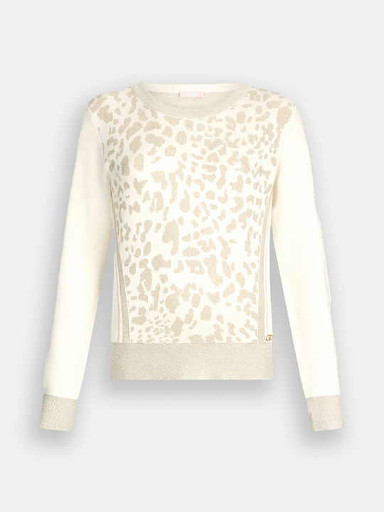 Maglia Chiusa Women's Long Sleeve Sweater Cream