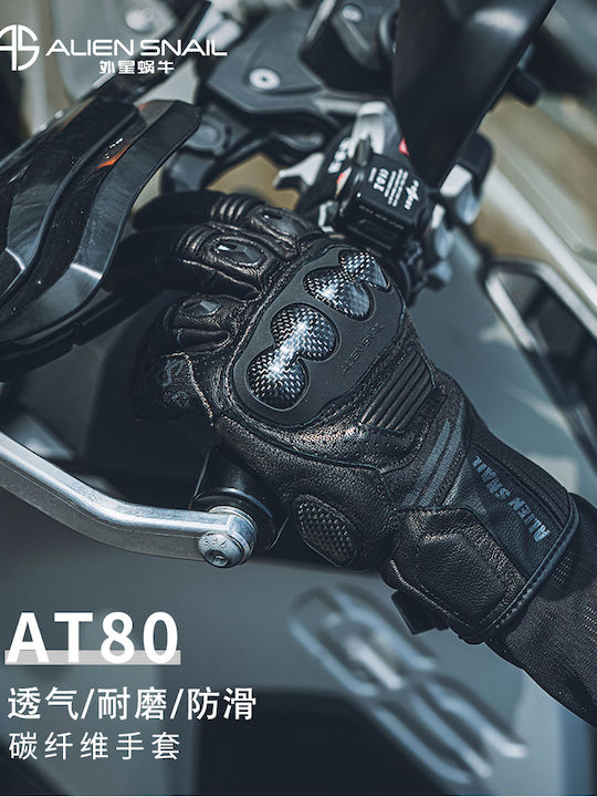 Alien Snail AT80 Rally Winter Men's Motorcycle Gloves Black