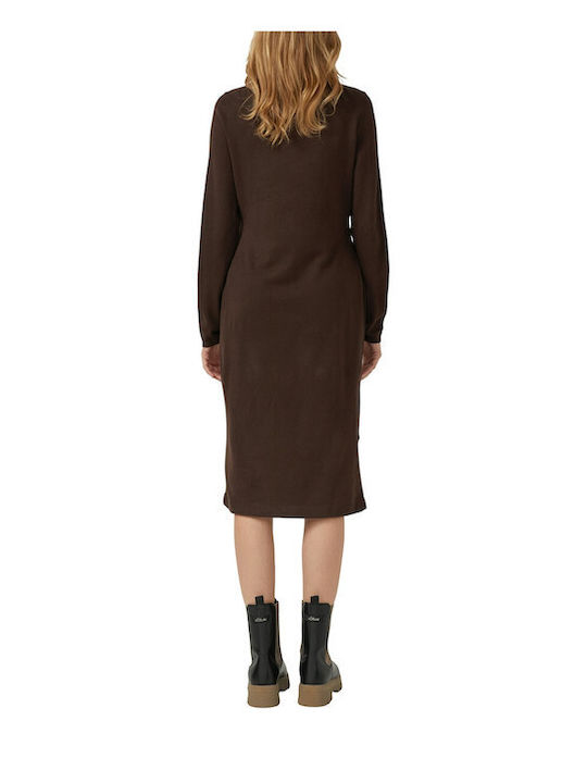 Midi Damenkleid Braun