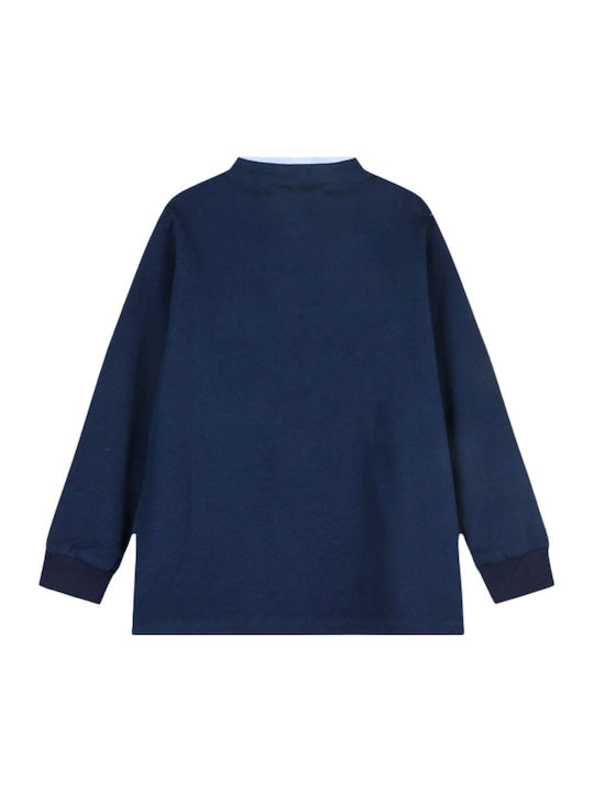 Kids' Polo Long Sleeve Navy Blue