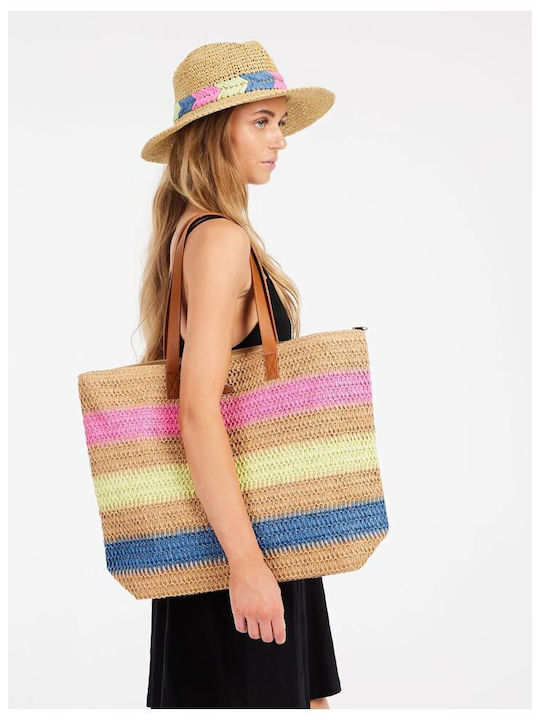 Protest Stoff Strandtasche Beige