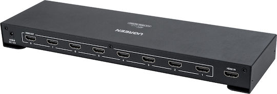 Globostar Ugreen-1x8 41020 Ugreen 1x8 All In One 4k HDMI Signal Splitter LED Video Controllers Input Signal W3840 x H2160@60Hz Input 1 HDMI Output 8 HDMI AC 220-240V IP20 D30 x W9 x H3.2cm 2 Years Warranty