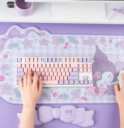 Sanrio Kuromi Memory Foam Tastatur-Handgelenkstütze 34cm